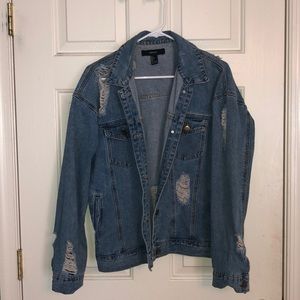 Distressed Jean Jacket